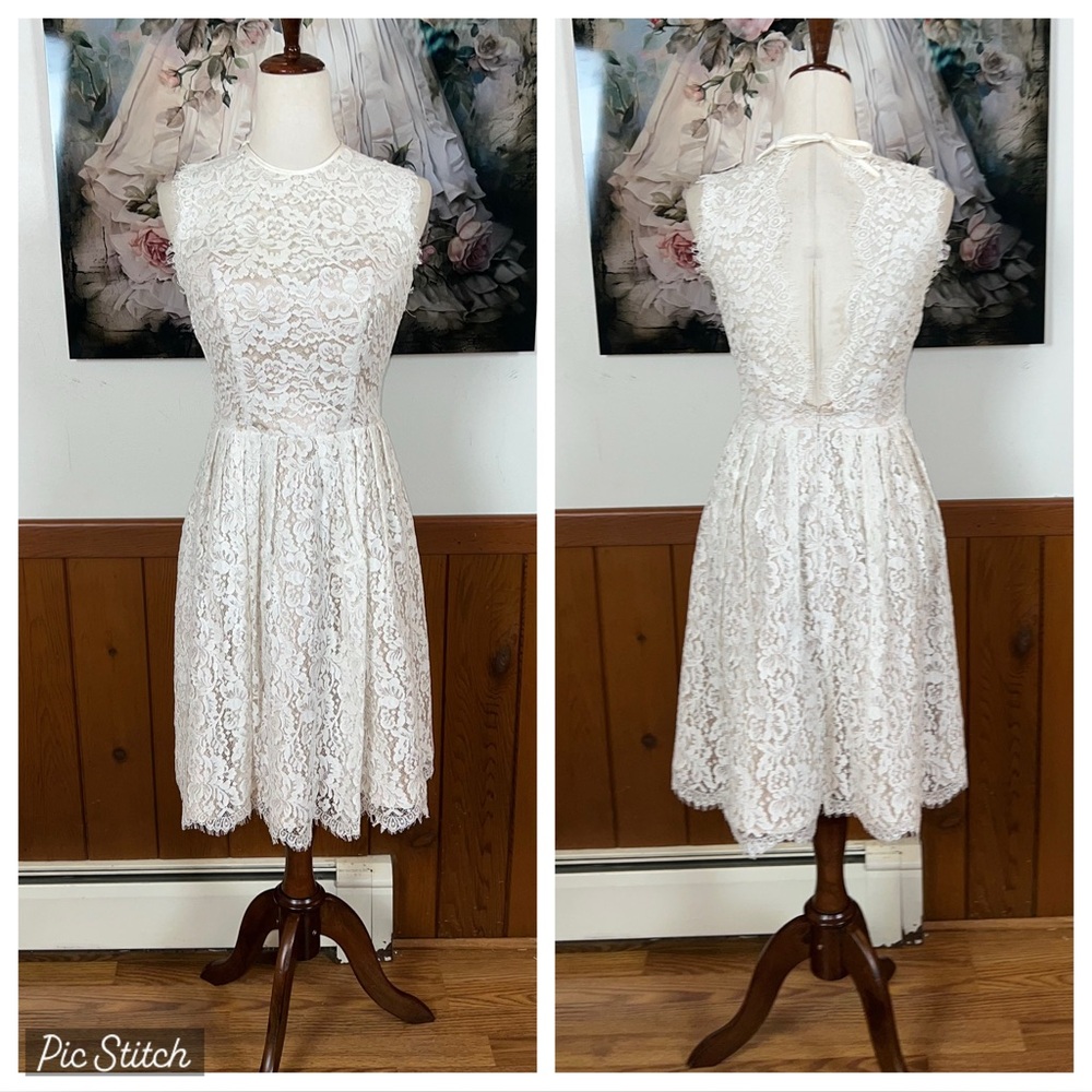 Pretty Mackenzie Michaels Lace Overlay Special Occasion Dress!